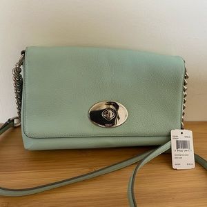 Coach crosstown crossbody bag seaglass mint green